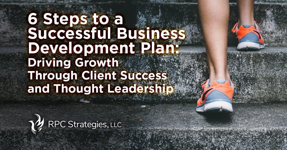 6 Steps to a Successful Business Development Plan:  Driving Growth Through Client Success and Thought Leadership